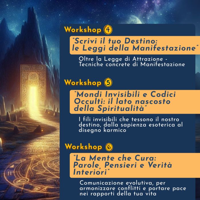 Piccola Scuiola Iniziatica - PROGRAMMA 2 Piccola Scuiola Iniziatica - PROGRAMMA 2